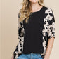 BOMBOM Rodeo Love Ribbed Animal Contrast Tee