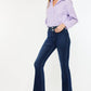 Kancan High Rise Double Waistband Flare Jeans - DAVERRI FASHIONS