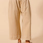 SO ME Mid Rise Wide Leg Chino Pants With Pockets Pants