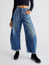 Wide Leg Raw Hem Jeans - DAVERRI FASHIONS
