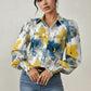 Daverri Fashions Floral Print Long Sleeve Shirt - DAVERRI FASHIONS
