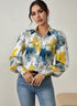 Daverri Fashions Floral Print Long Sleeve Shirt - DAVERRI FASHIONS