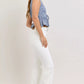 White Judy Blue high-waisted tummy control flare jeans