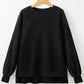 Round Neck Long Sleeve Sweatshirt - DAVERRI FASHIONS
