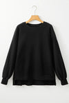 Round Neck Long Sleeve Sweatshirt - DAVERRI FASHIONS