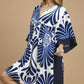 Umgee Abstract Print Kimono Sleeve Mini Dress - DAVERRI FASHIONS