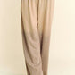 Davi & Dani Rhinestone Drawstring Wide Leg Pants Pants