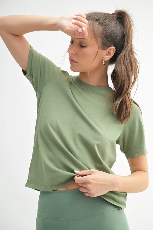 MONO B Round Neck Short Sleeve T-Shirt