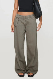 Wide Leg Jeans with Pockets | Bottoms Daverri Fashions