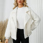 Pocketed Sherpa Zip Up Long Sleeve Jacket - DAVERRI FASHIONS