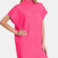 Zenana Short Sleeve Sweater Mini Dress Mini Dresses