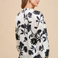 Annie Wear Frill Printed Balloon Sleeve Blouse - DAVERRI FASHIONS