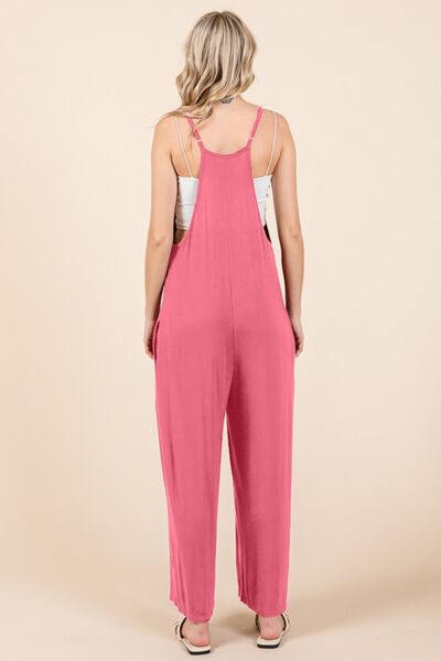 Culture Code Sleeveless Wide Leg Jumpsuit with Pockets Jumpsuits