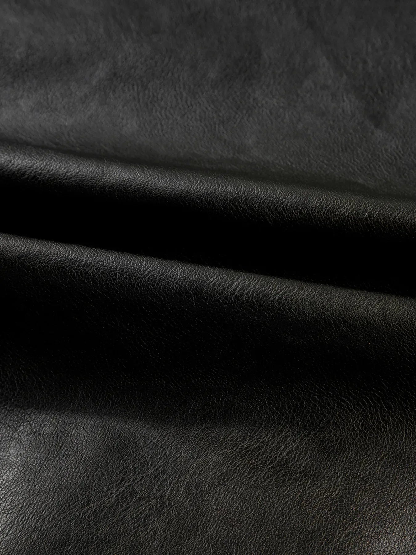 Faux Leather Buttoned Front Boxy Jacket - DAVERRI FASHIONS