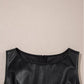 Vegan Leather Sleeveless Mini Dress - DAVERRI FASHIONS