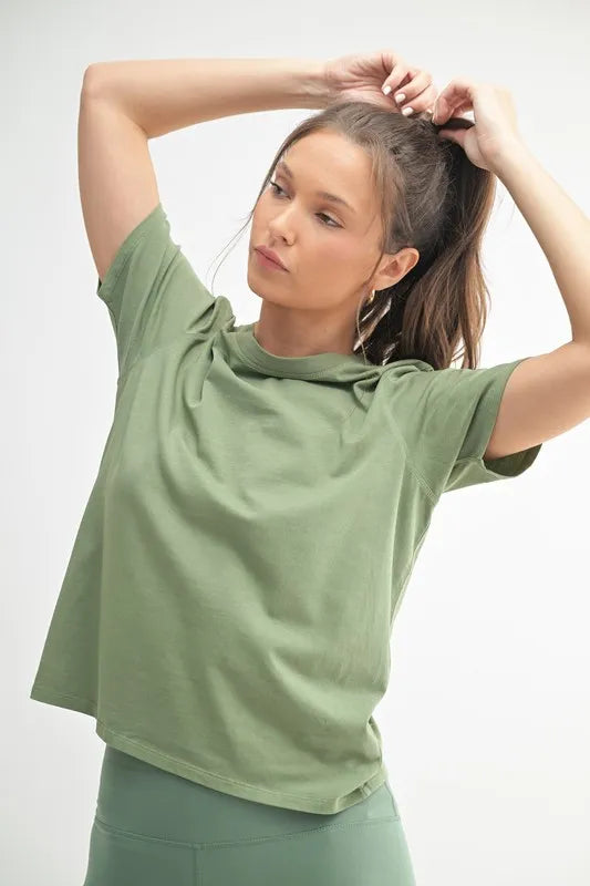MONO B Round Neck Short Sleeve T-Shirt