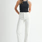 MABLE Contrast Trim Grecian Neck Cropped Tank