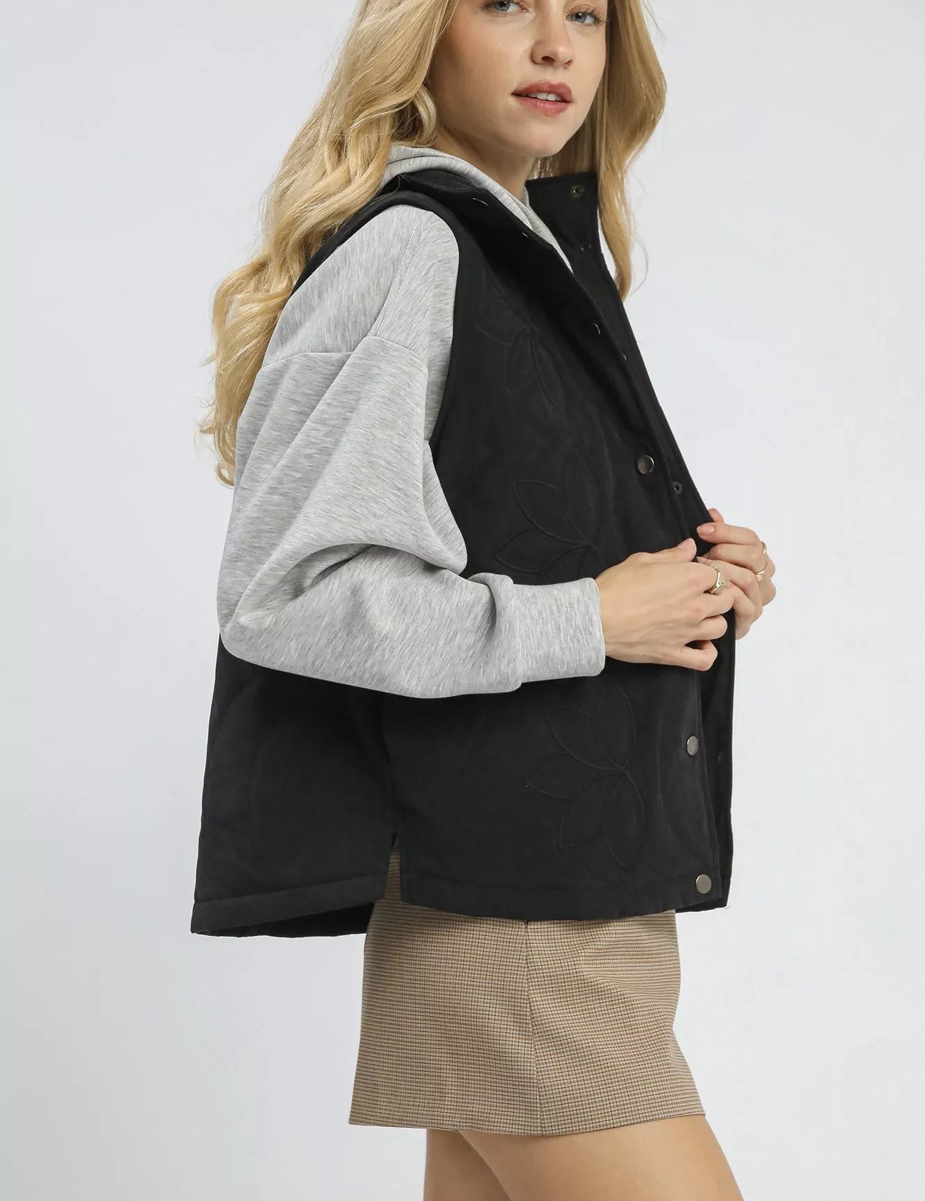 Umgee Quilted Embroidered Vest | Vest Jackets Daverri Fashions