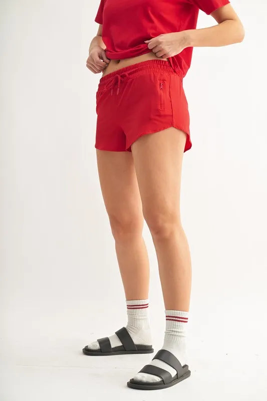 MONO B Drawcord Mini Shorts