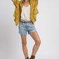 Umgee Jacquard Heart Collared Shirt Shirts