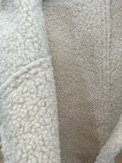 Sherpa Trim Cropped Jacket | Outerwear Daverri Fashions