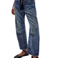 Washed Wide Leg Barrel Jeans - DAVERRI FASHIONS