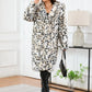 Thermal Leopard Faux Fur Hooded Coat - DAVERRI FASHIONS
