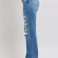 Judy Blue Full Size High Waist Heavy Destroy Straight Jeans Plus Size