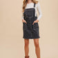 Annie Wear Wide Strap Denim Overall Dress with Pockets - DAVERRI FASHIONS