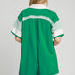 Umgee French Terry Collared Colorblock Romper