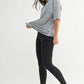 MONO B Coastal Cotton Striped Oversized Crewneck T-Shirt