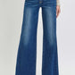 RISEN Full Size Mid Rise Wide Jeans - DAVERRI FASHIONS