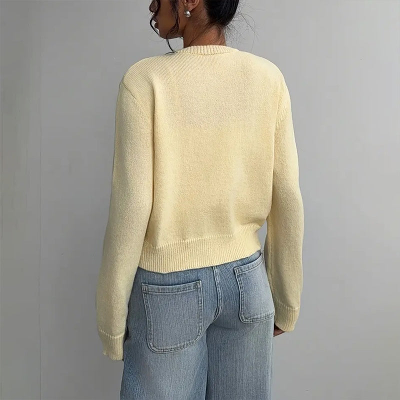 Lightweight Long Sleeve Open Knit Button-Up Cardigan | Cardigans Daverri Fashions