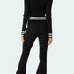 Zip Up Long Sleeve Top and Pants Set - DAVERRI FASHIONS