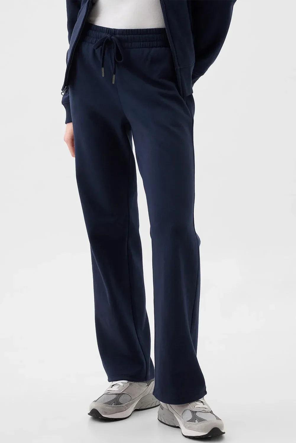 Navy blue relaxed-fit Daverri Fashions drawstring pants with pockets
