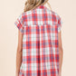 Mittoshop Mineral Wash Plaid Button Down Shirt - DAVERRI FASHIONS