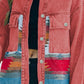 Aztec Print Button Up Jacket - DAVERRI FASHIONS