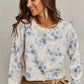 SO ME Vintage Floral Print Button Down Sweater Cardigan - DAVERRI FASHIONS
