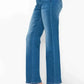 bytos Full Size Cat's Whiskers High Rise Straight Jeans - DAVERRI FASHIONS