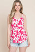 BOMBOM Animal Print Cami FUCHSIA
