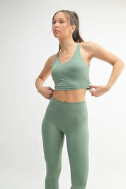 MOSS M MONO B Venice Cloud Light U-back Active Tank | Daverri Fashions