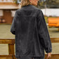 Button Up Long Sleeve Denim Jacket - DAVERRI FASHIONS