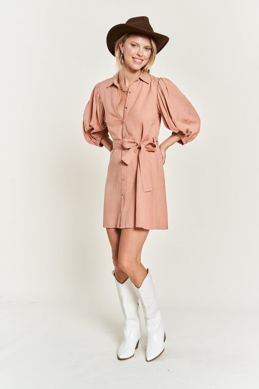 Solid Button Down Dress Plus Size | Mini Dresses Daverri Fashions