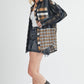 Aem+Co Curved Hem Plaid Button Up Shirt Shirts