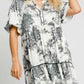 Umgee Full Size Two Tone Landscape Print Dress Mini Dresses