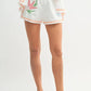 MABLE Embroidered Button Down Shirt and Shorts Set Outfit Sets