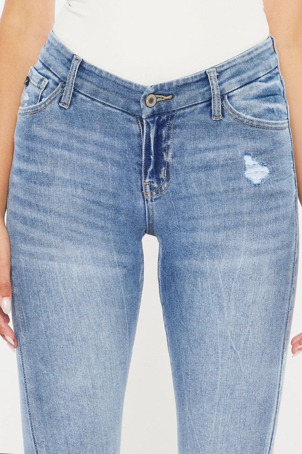 Kancan High Waist Cat's Whiskers Skinny Jeans | Daverri Fashions