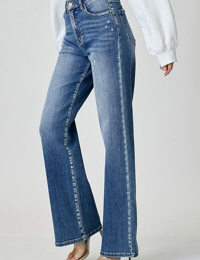 RISEN High Waist Jeans with Pockets