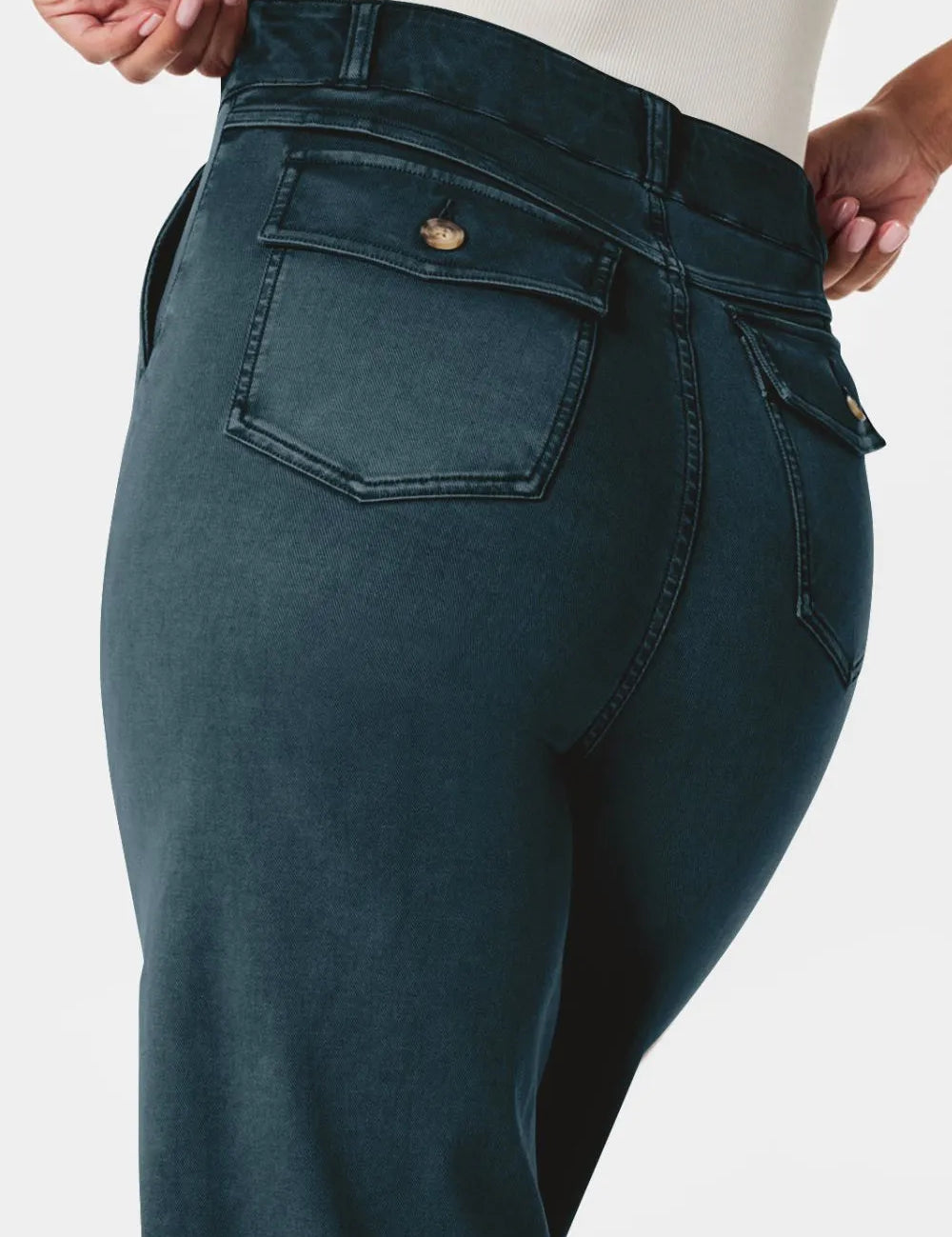 High Waist Jeans with Pockets | Jeans Daverri Fashions