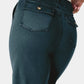 High Waist Jeans with Pockets - DAVERRI FASHIONS